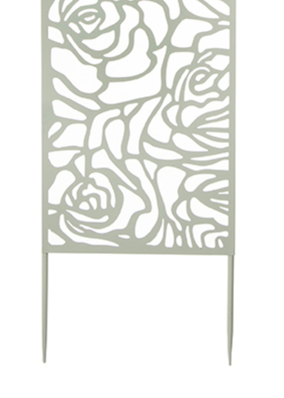 Premier Decorations Sage Green Rose Design Metal Screen