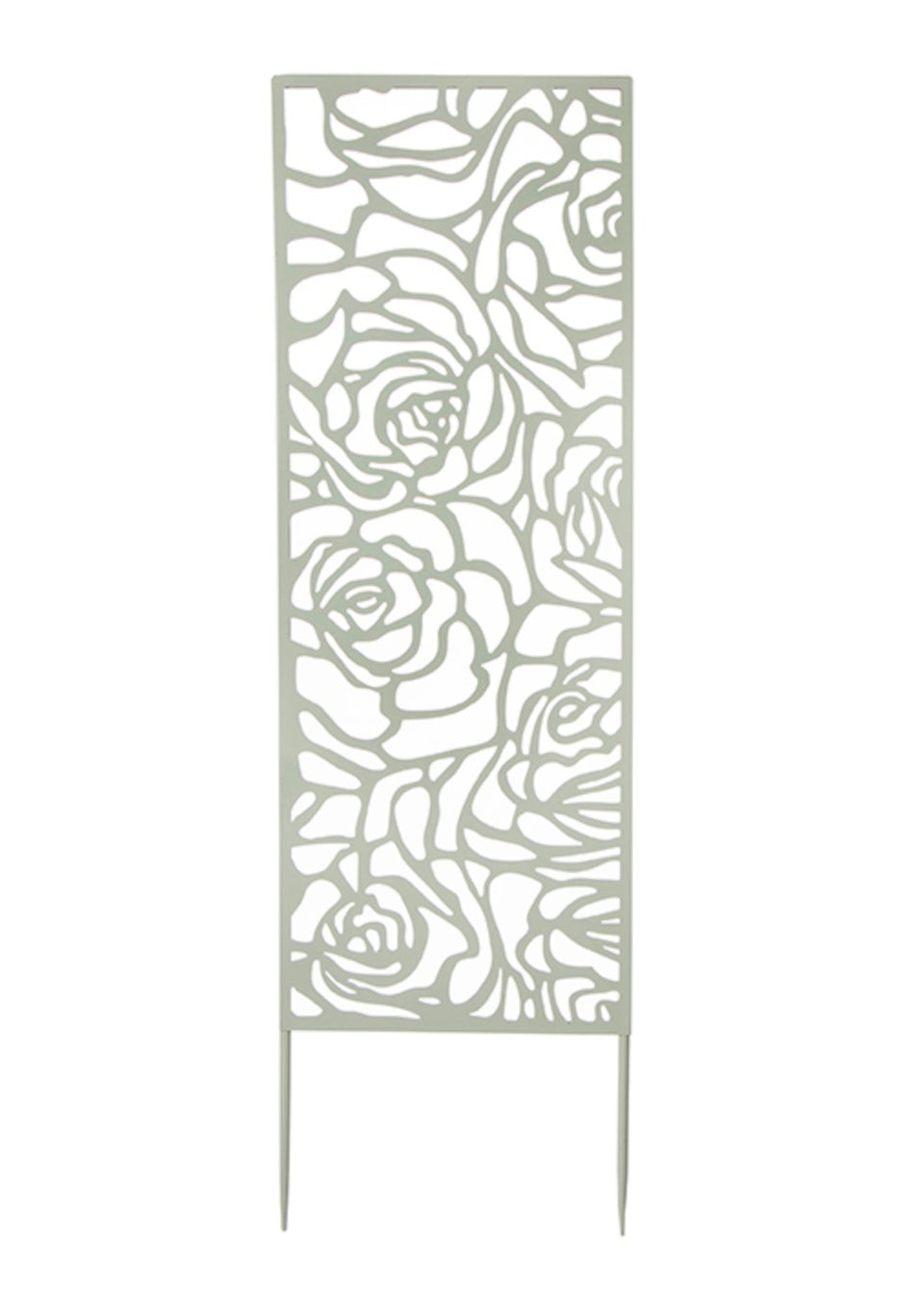 Premier Decorations Sage Green Rose Design Metal Screen