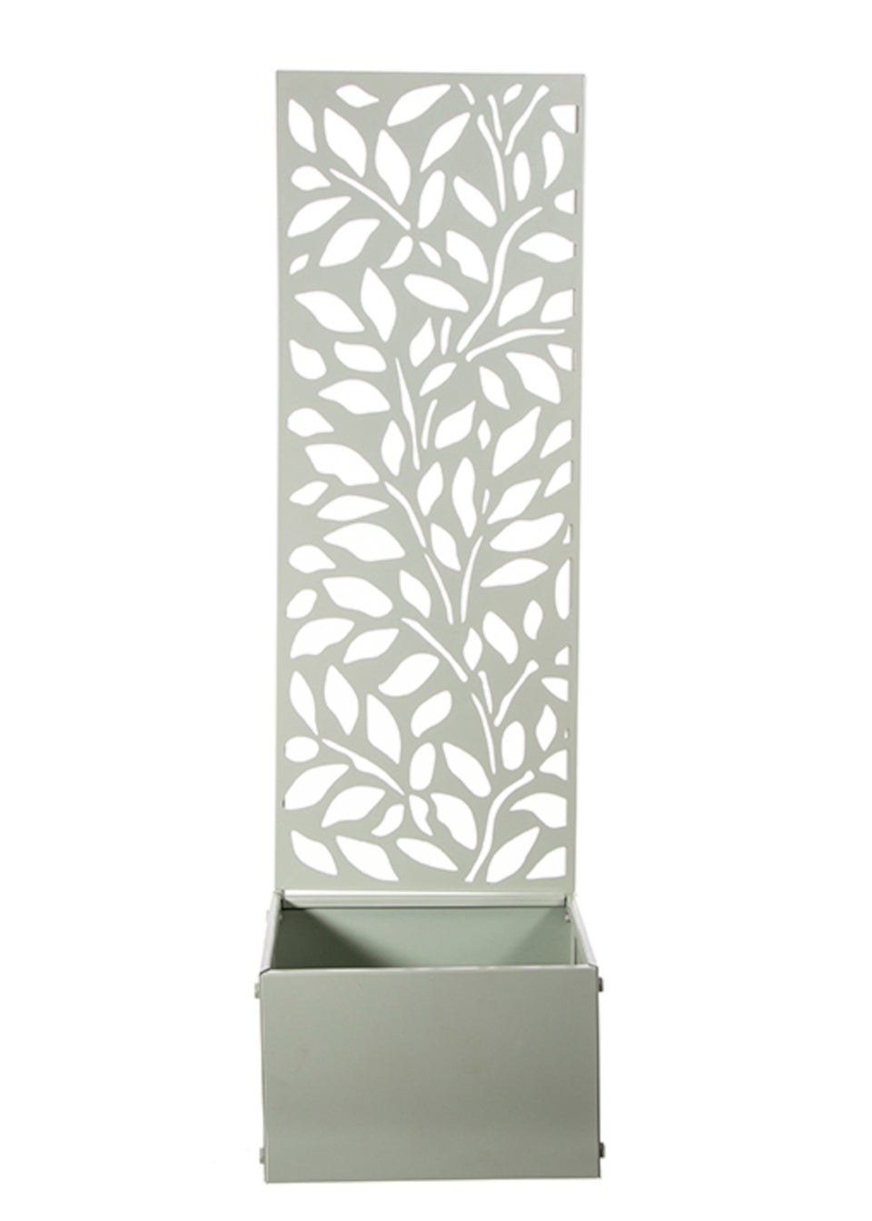 Premier Decorations Sage Green Leaf Design Metal Screen Planter