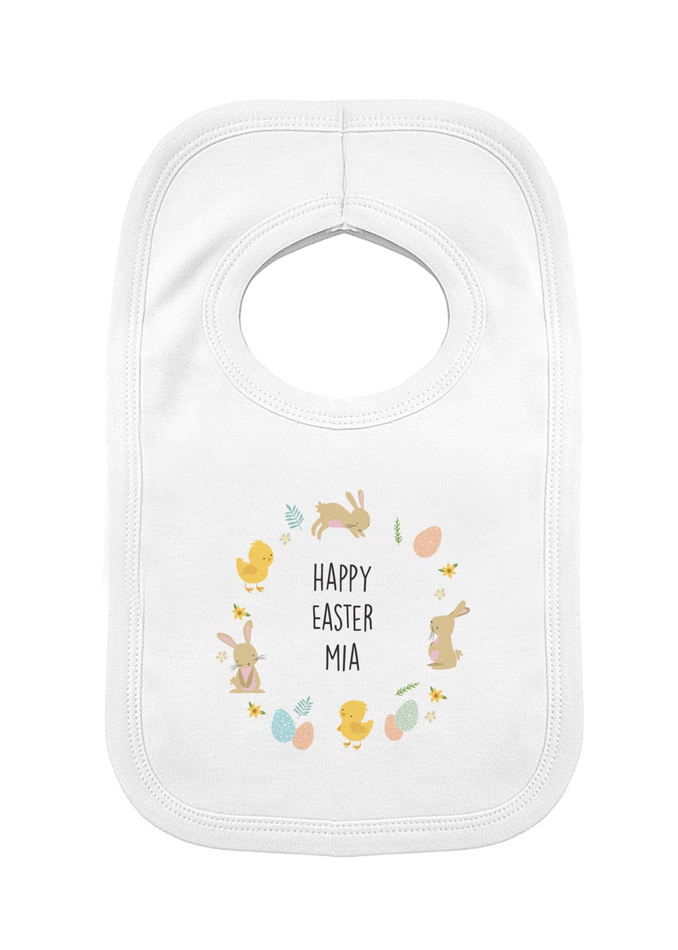 Personalised Memento Company White Easter Baby's Bib