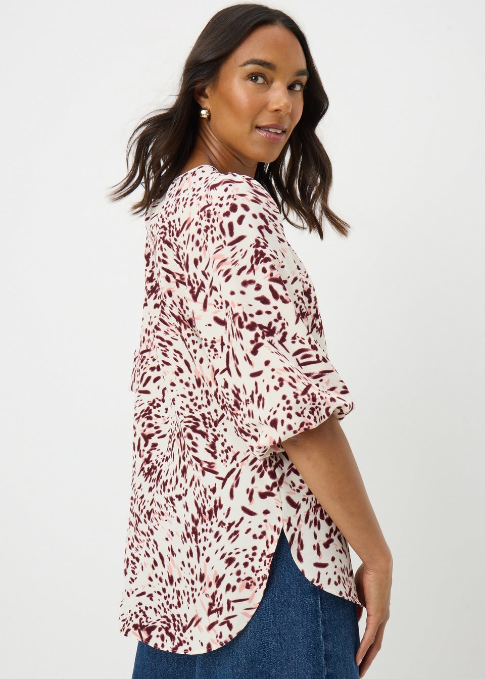 Pink Printed Blouse