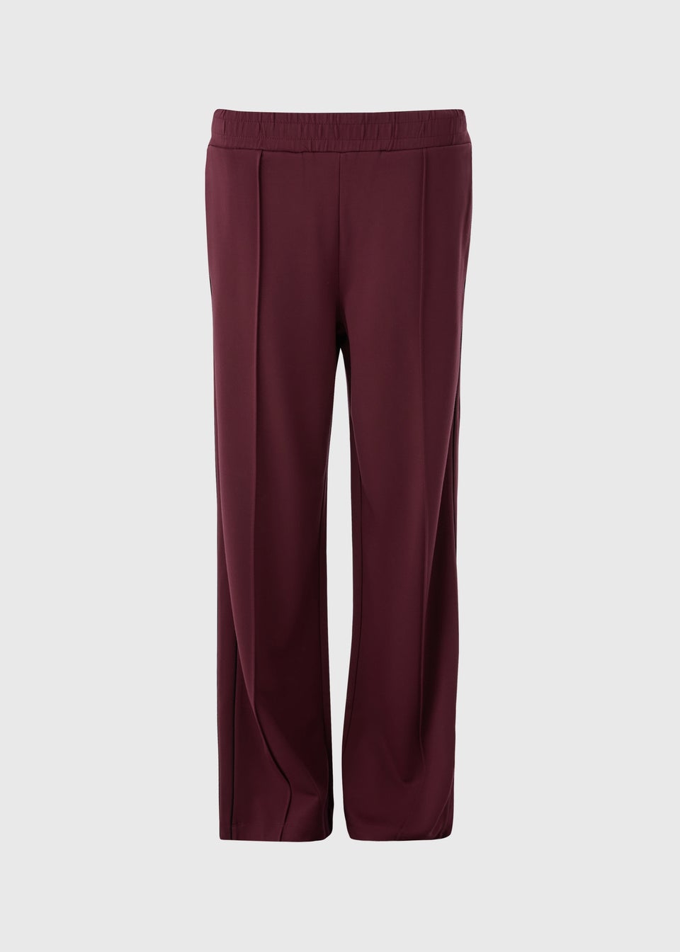 Burgundy Wide Leg Trousers
