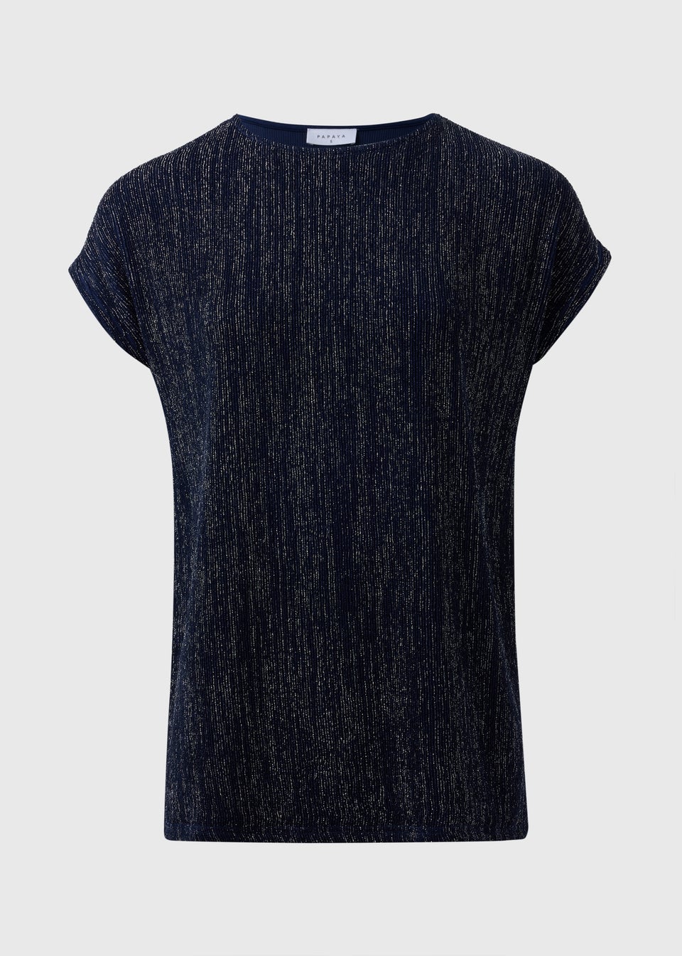 Navy Sparkle Yarn T-Shirt