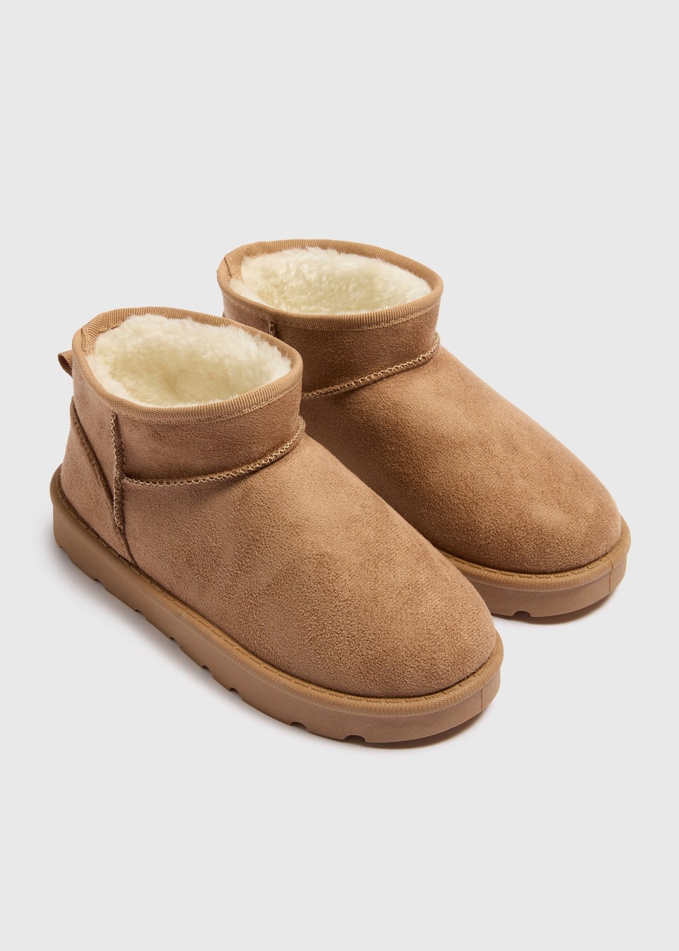 Girls Tan Snug Boots (Younger 10-Older 5)