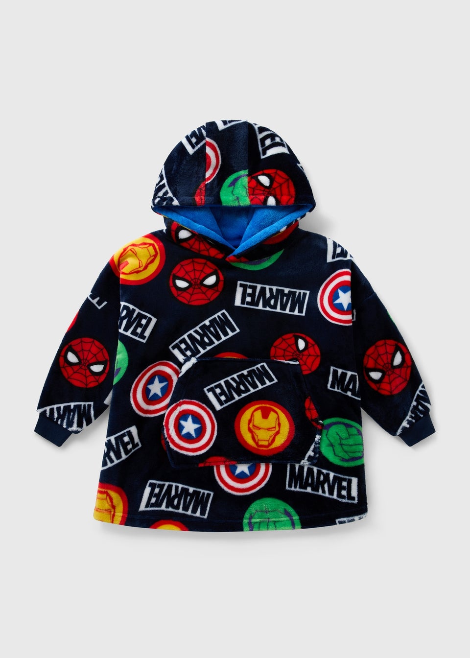 Marvel Boys Black Snuggle Hoodie (7-15yrs)