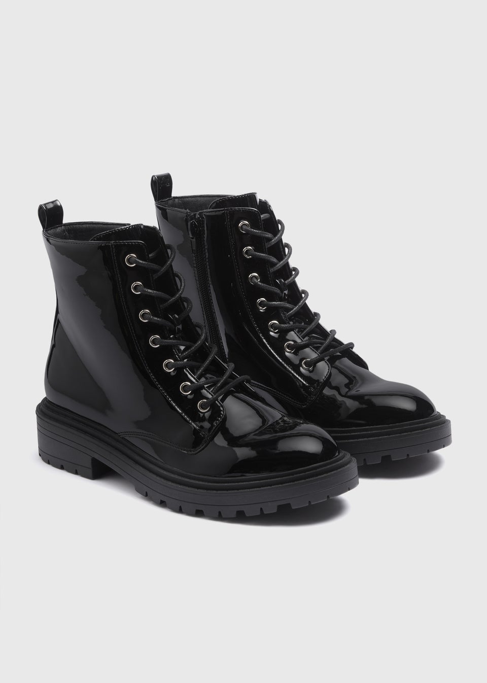 Black Lace Up Boots