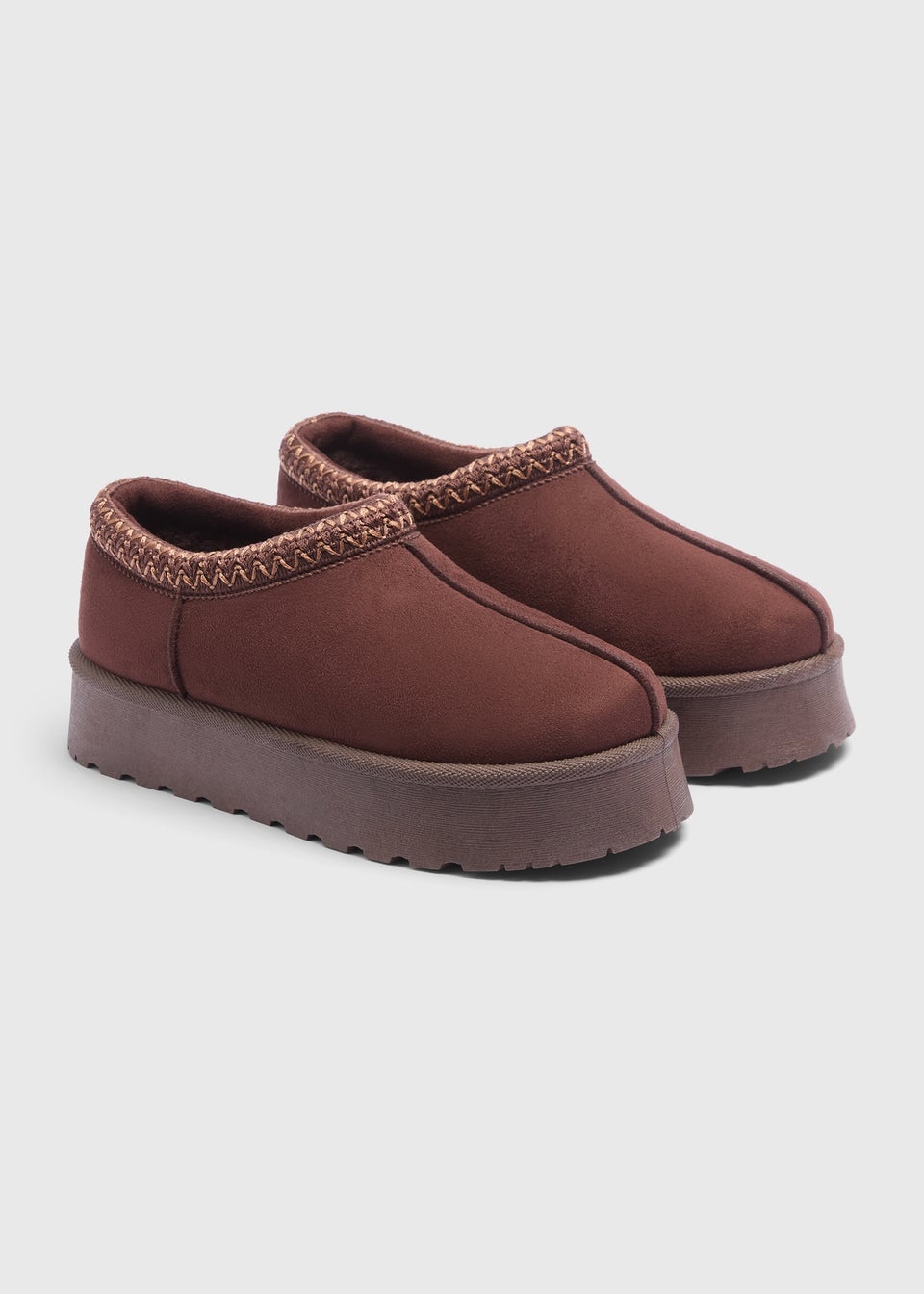 Brown Mini Snug Slipper Boots