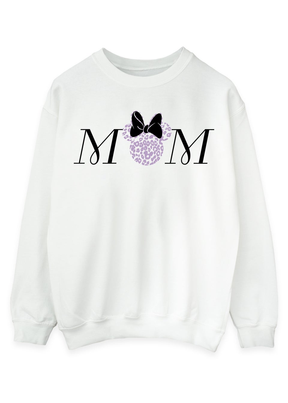 Disney Minnie Mouse Mum Leopard White Sweatshirt