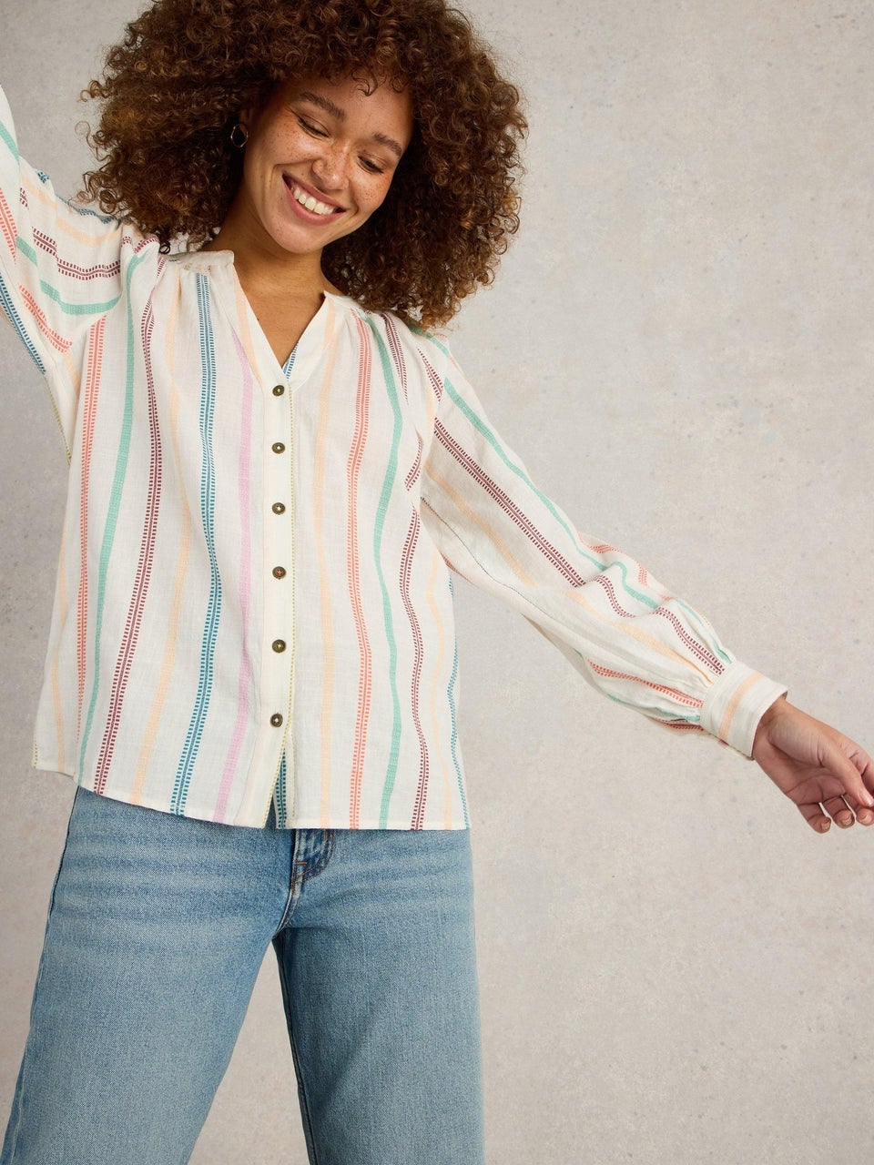 Jacquardbluse Gilly