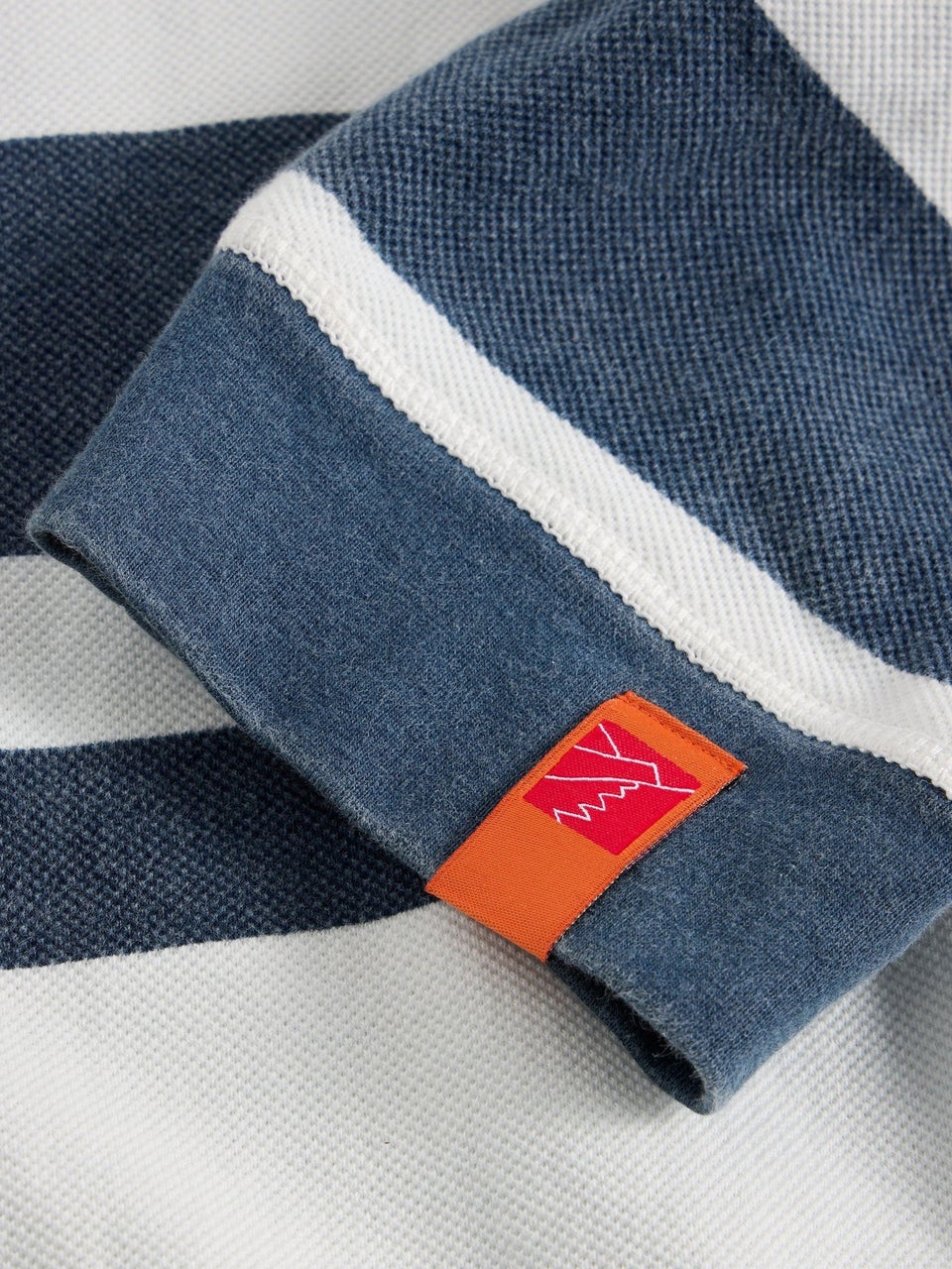 Gestreiftes Pique Sweatshirt