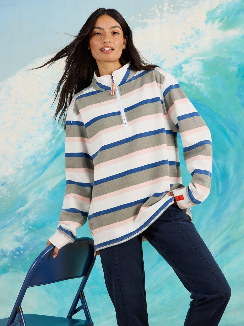 Gestreiftes Sweatshirt