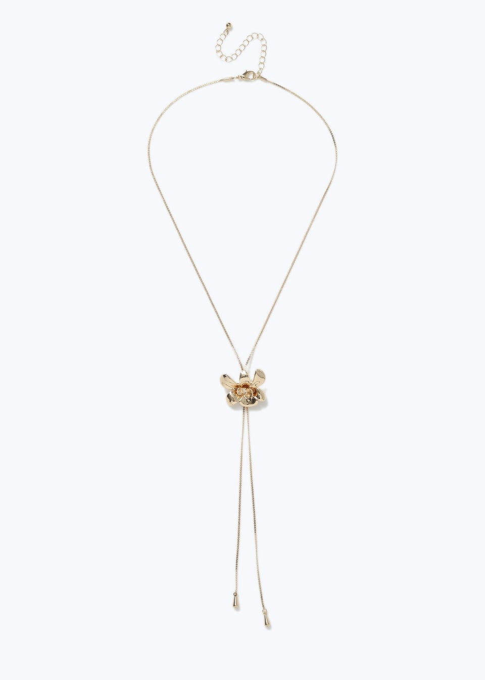 Muse Gold Flower Bolo Necklace