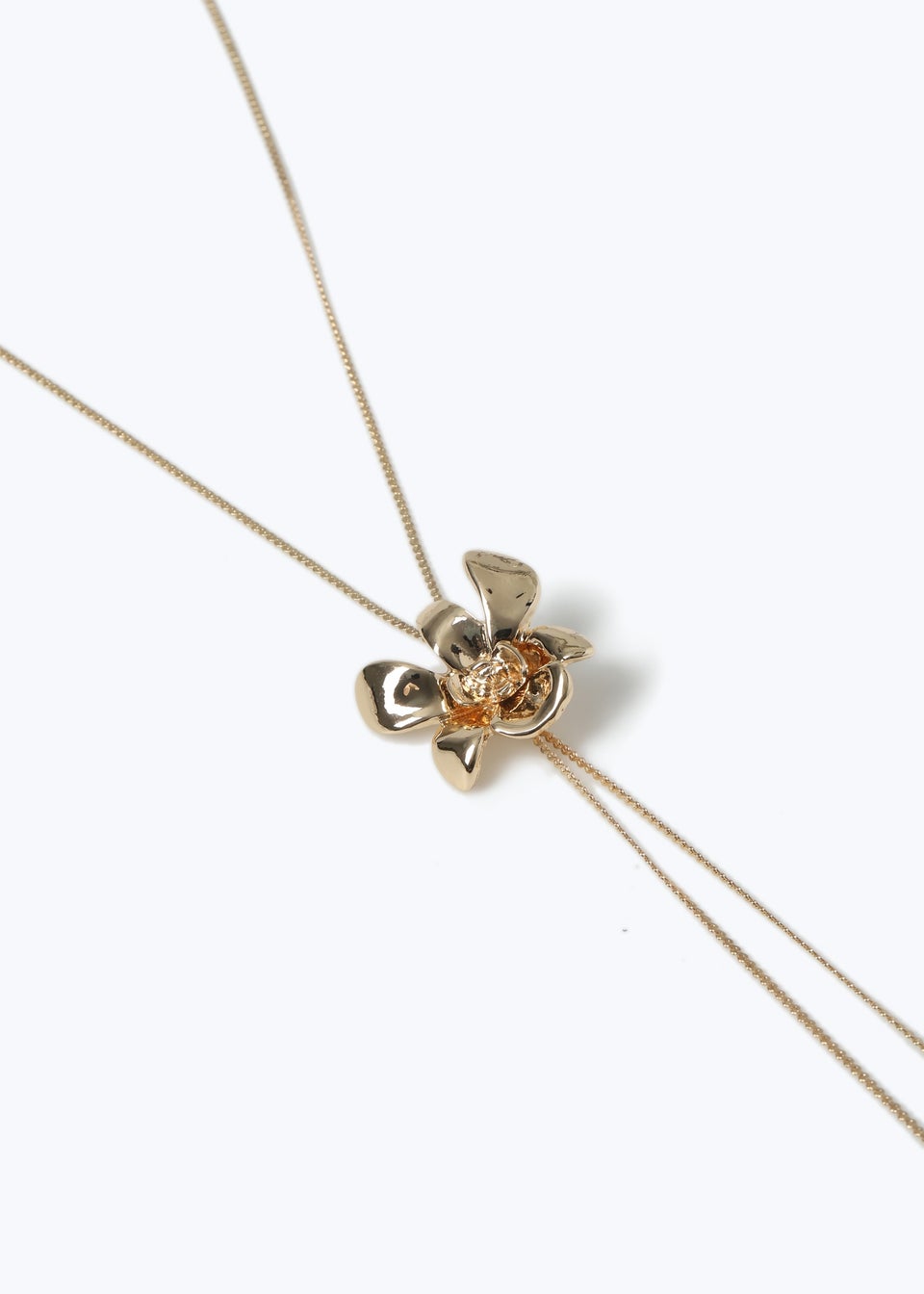 Muse Gold Flower Bolo Necklace