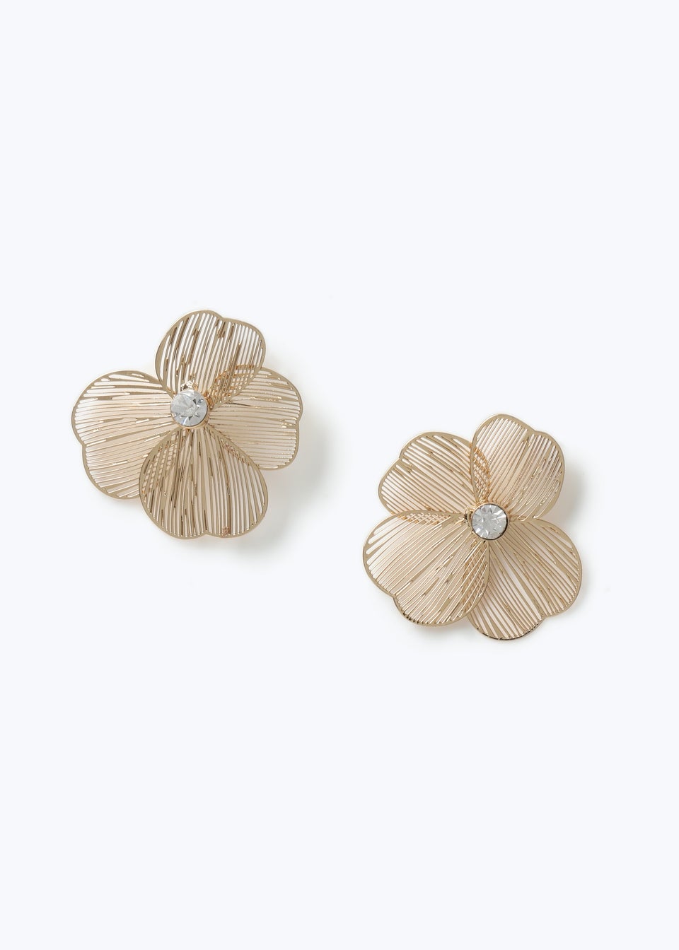 Muse Gold Flower Stud Earrings