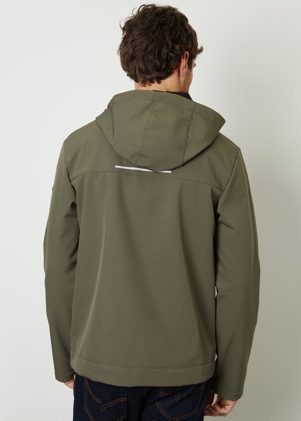 Threadbare Khaki Fleece Lined Hooded Jacket