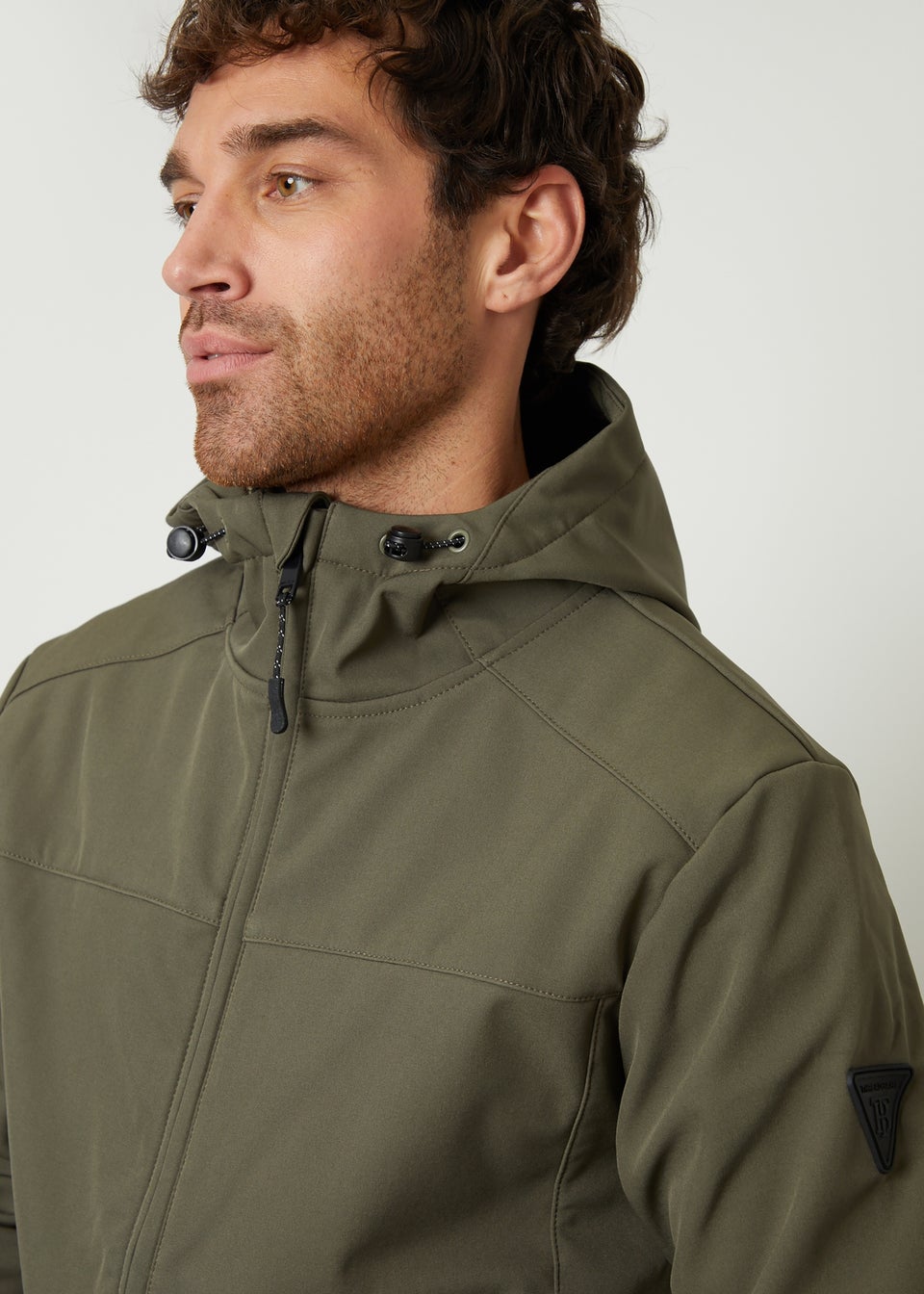 Threadbare Khaki Fleece Lined Hooded Jacket