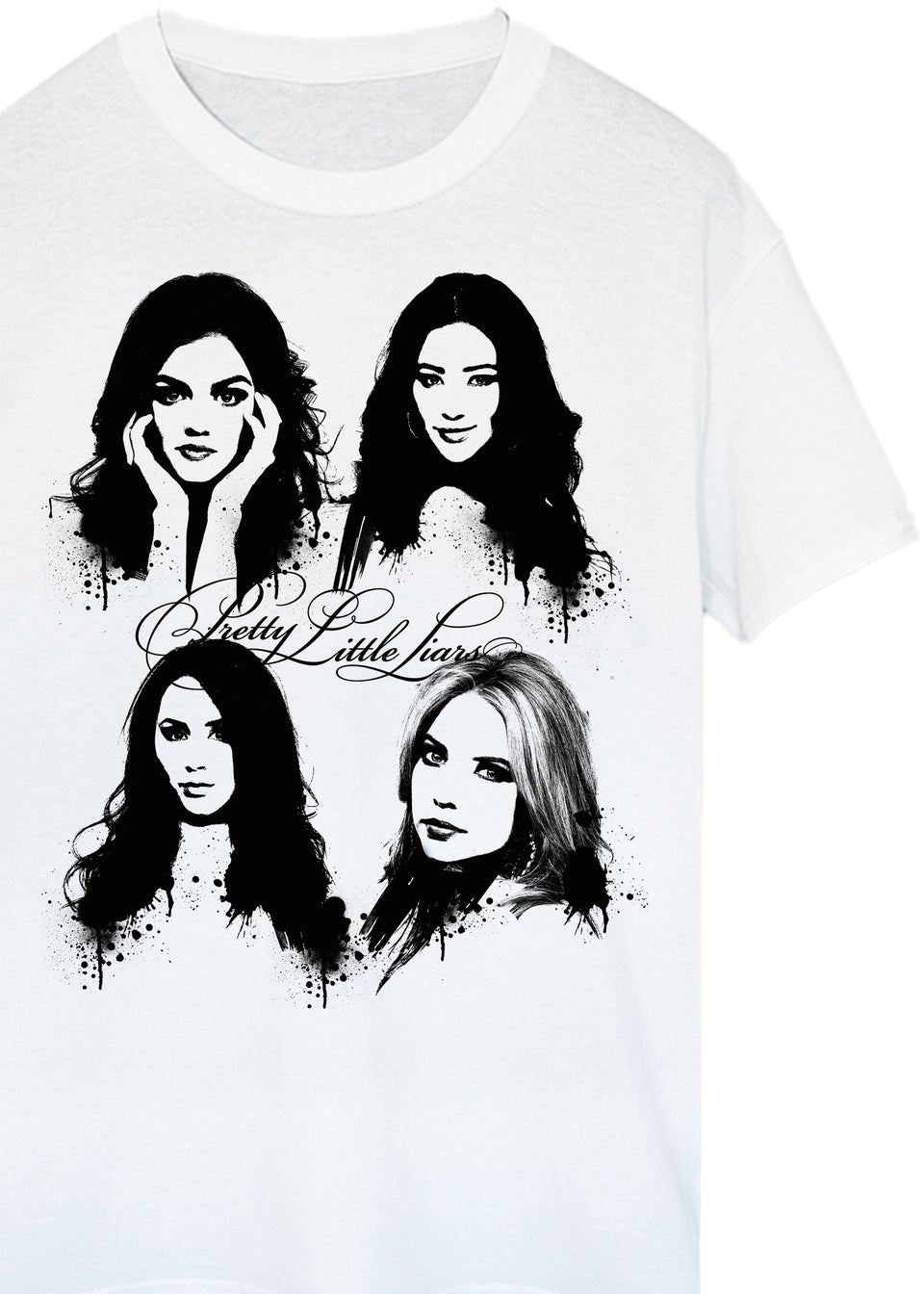 Pretty Little Liars Faces White Boyfriend Fit T-Shirt