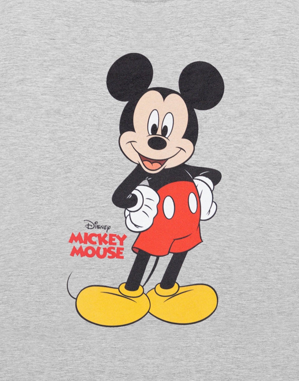 Disney Mickey Mouse Boys Grey T-Shirt (3-8 Years)