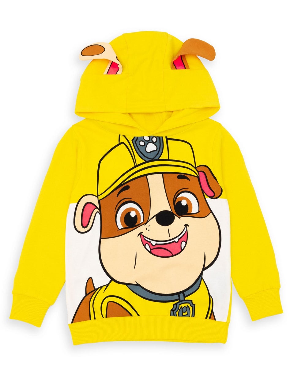 Paw Patrol Yellow Kids Character Hoodies (2-7 Years)