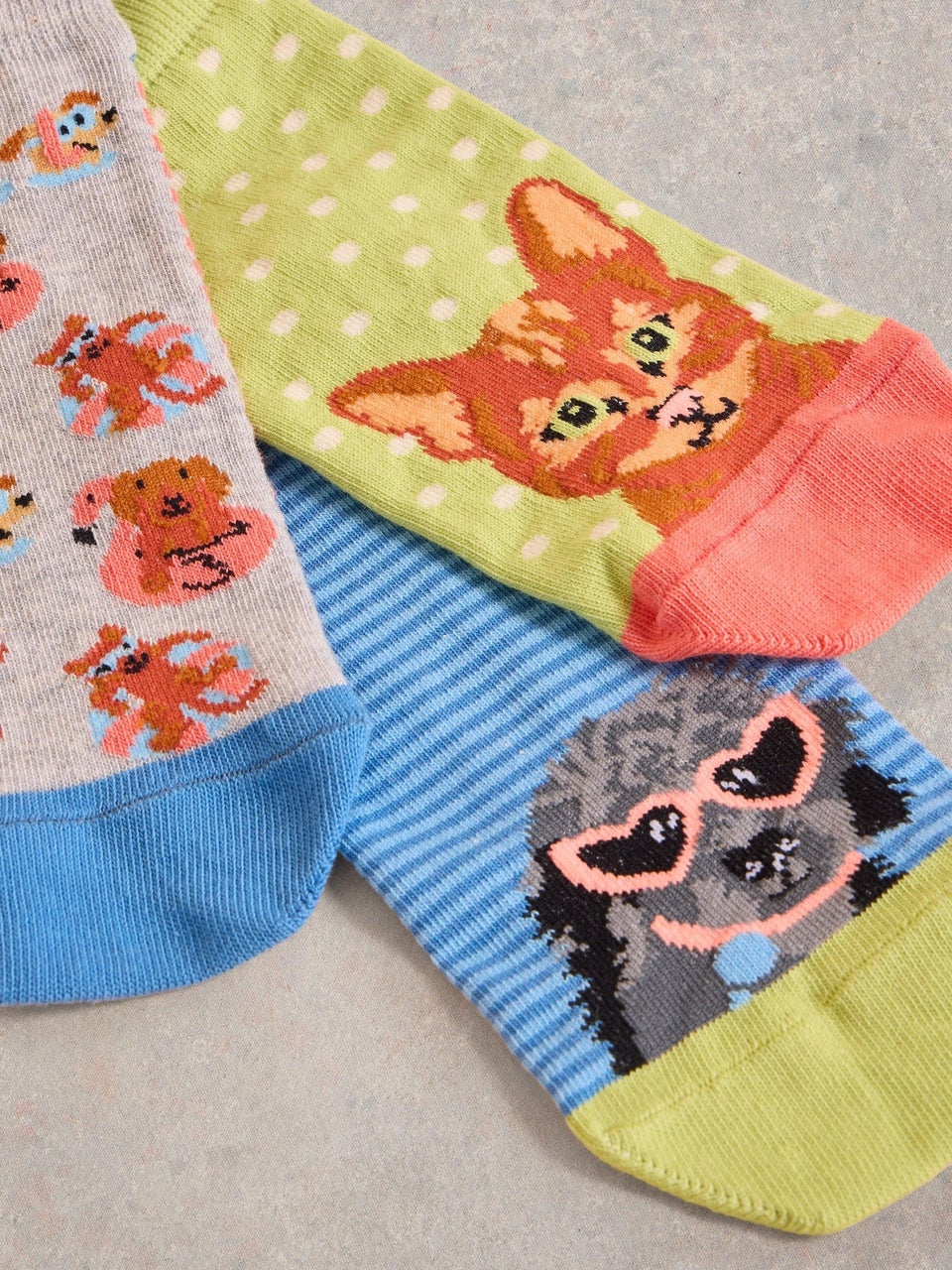 3er-Pack Socken Tierische Freunde