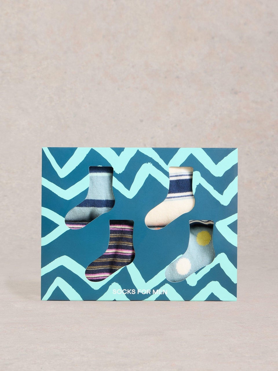 4er-Pack Socken mit Streifen