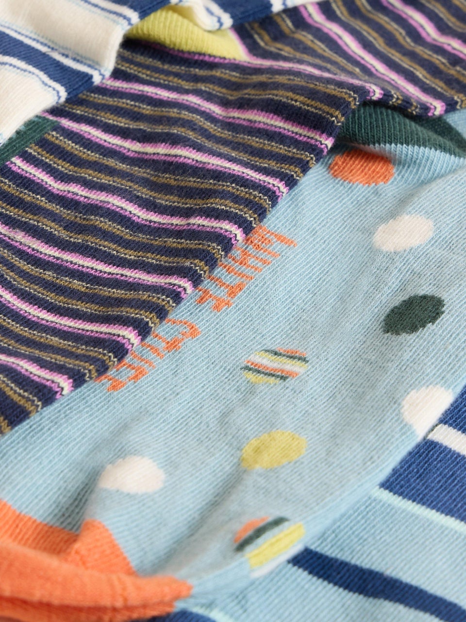 4er-Pack Socken mit Streifen