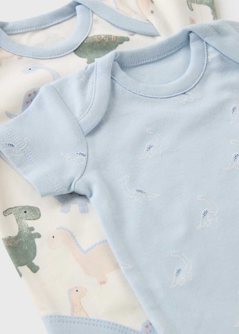 5 Pack Baby Blue Dino Bodysuits (Newborn-23mths)