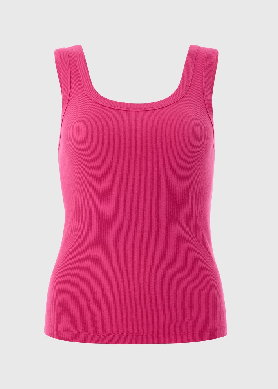 Pink Scoop Neck Vest Top