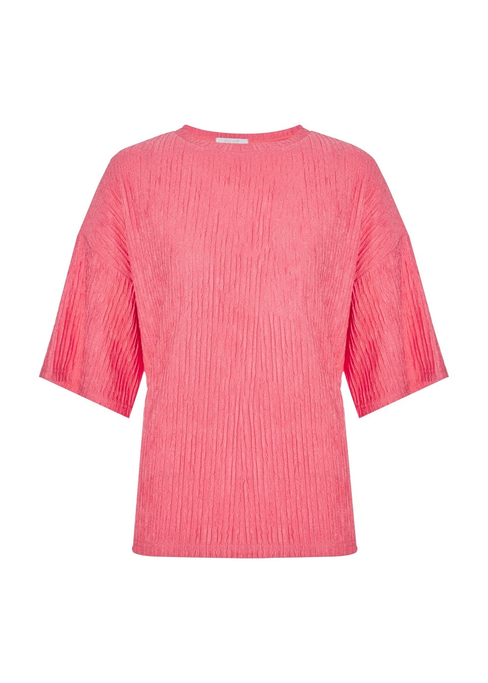 Quiz Orange Textured T-Shirt