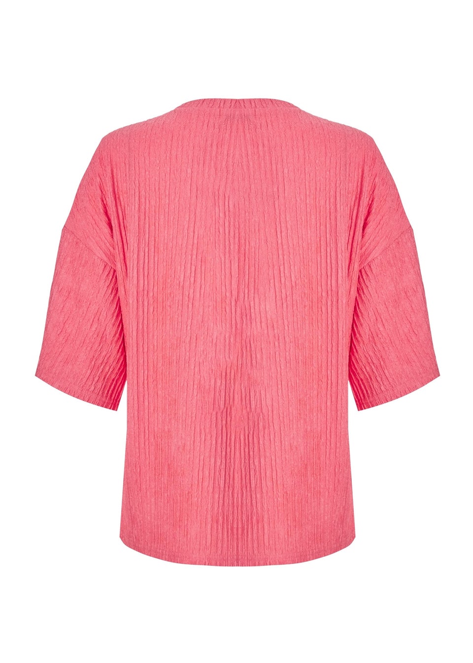 Quiz Orange Textured T-Shirt