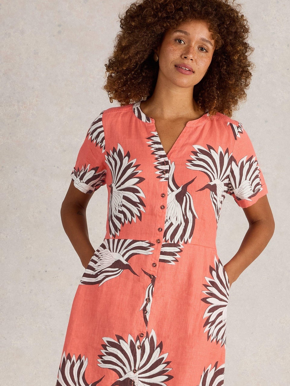 Kleid Iris aus Leinenmischung