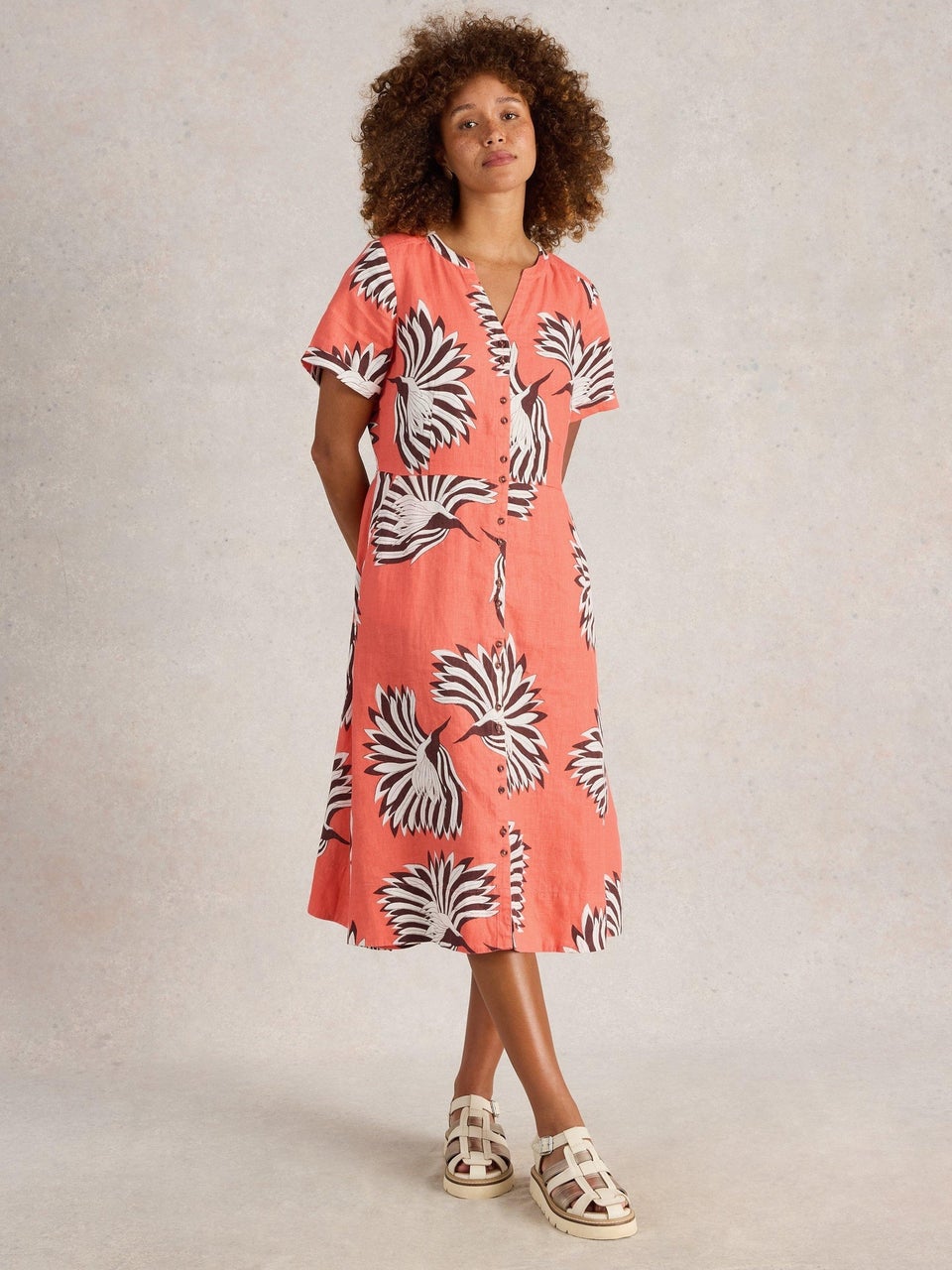 Kleid Iris aus Leinenmischung