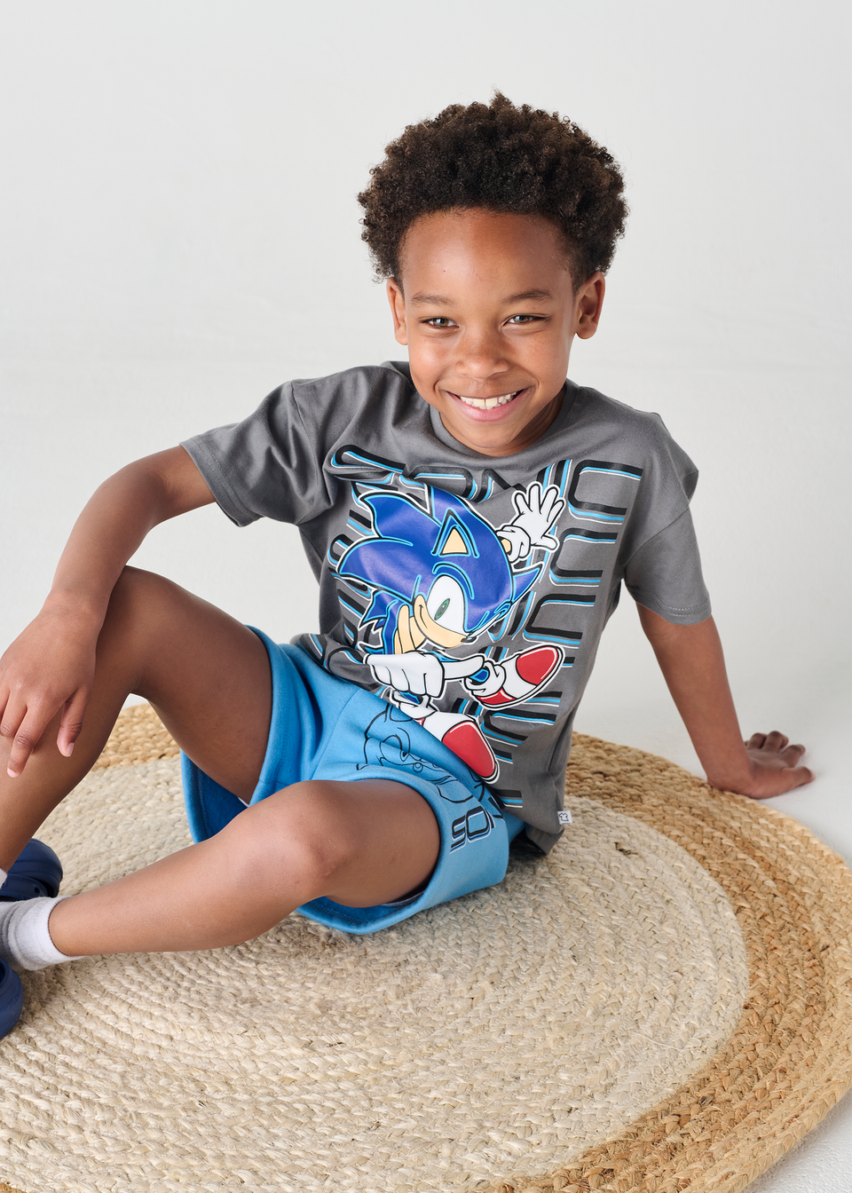 Sonic The Hedgehog Blue/Grey Daywear Set (4-12 Years)