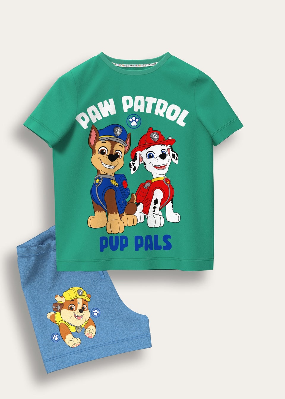 Brand Threads Paw Patrol Green Boys Daywear Set (3-6 years)
