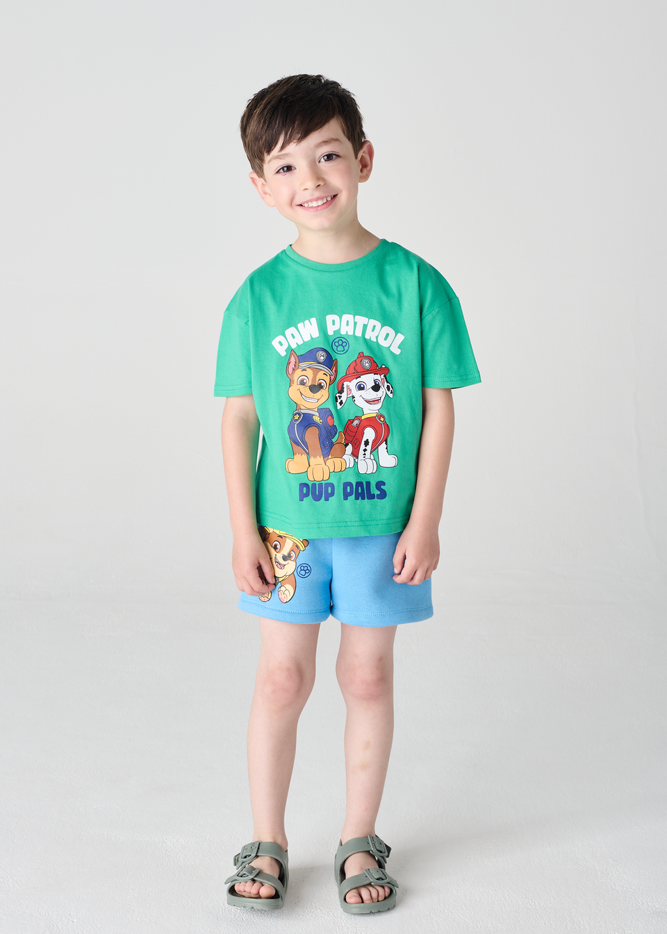Brand Threads Paw Patrol Green Boys Daywear Set (3-6 years)
