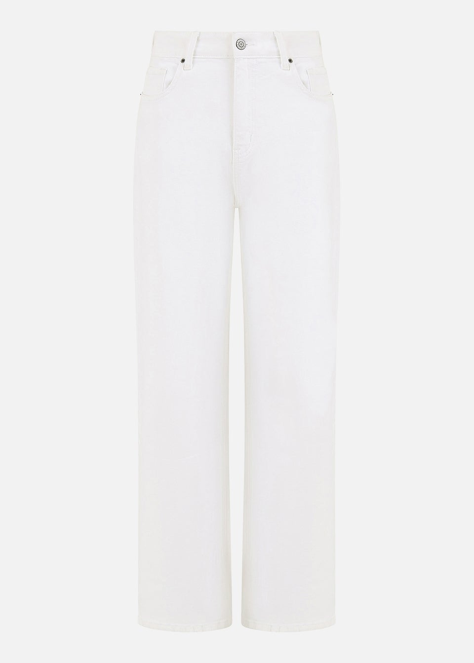 Yumi White Wide Leg High Waist Jeans