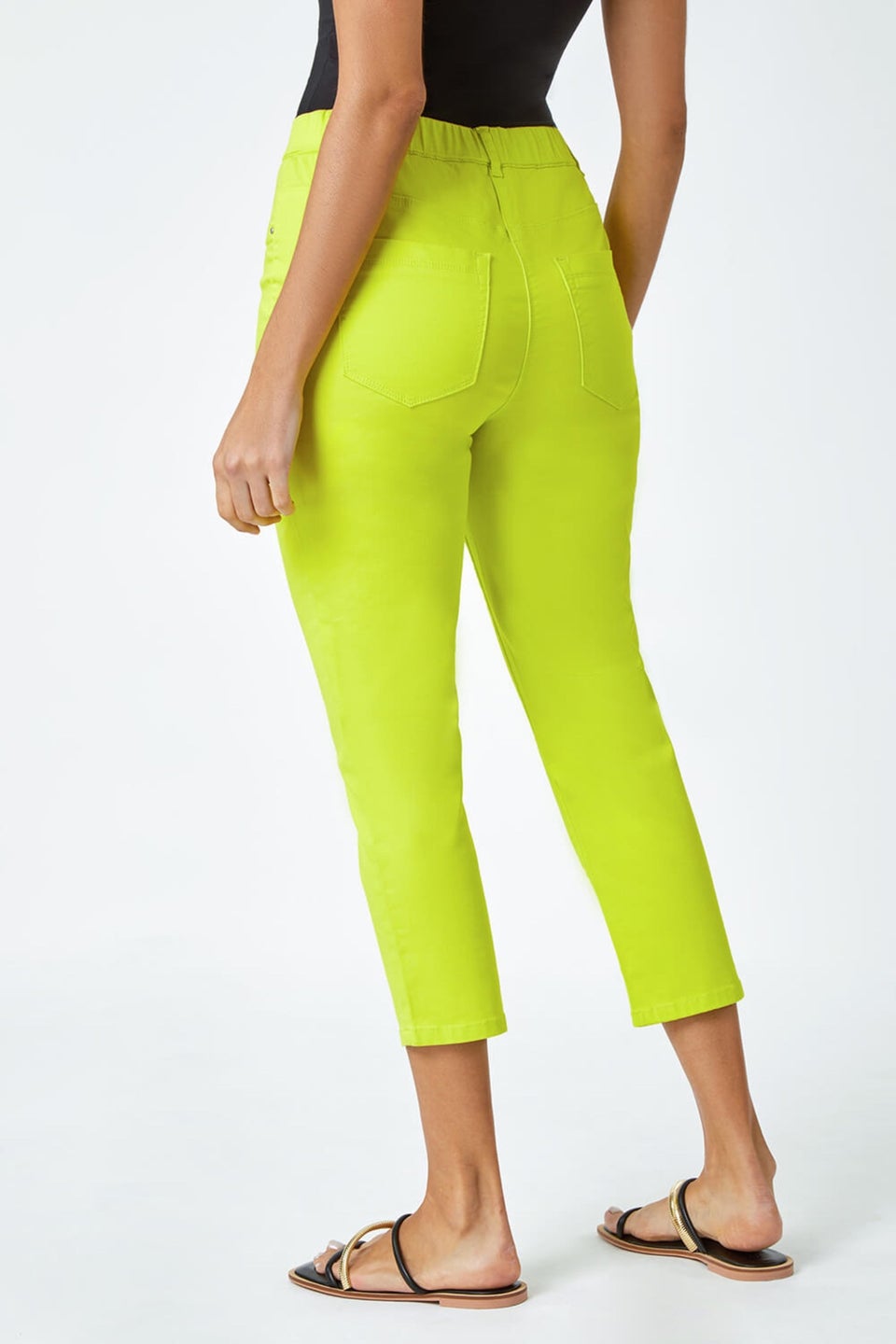 Roman Lime Cropped Stretch Denim Jegging