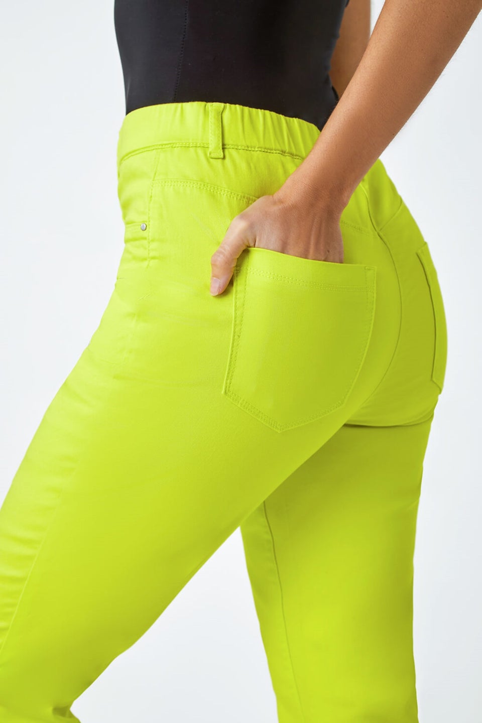 Roman Lime Cropped Stretch Denim Jegging