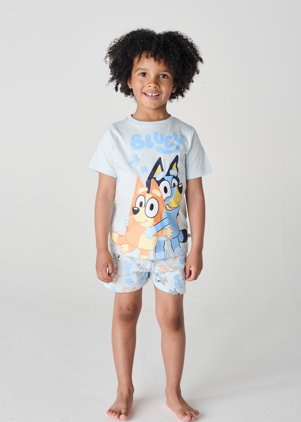 Brand Threads Bluey Blue Short Pyjama Set (12 months-5 years)