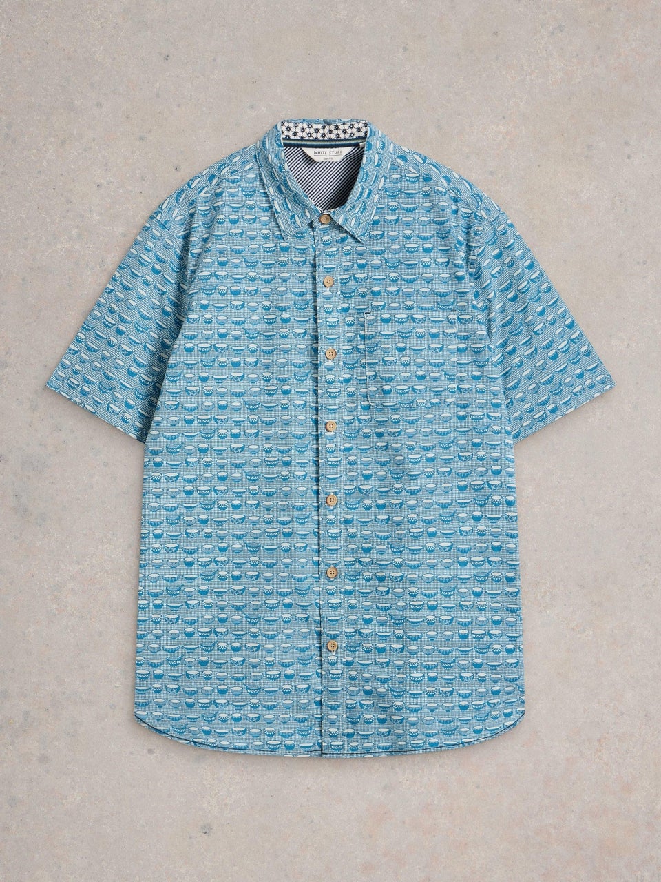 Kurzarmhemd mit Ramenprint