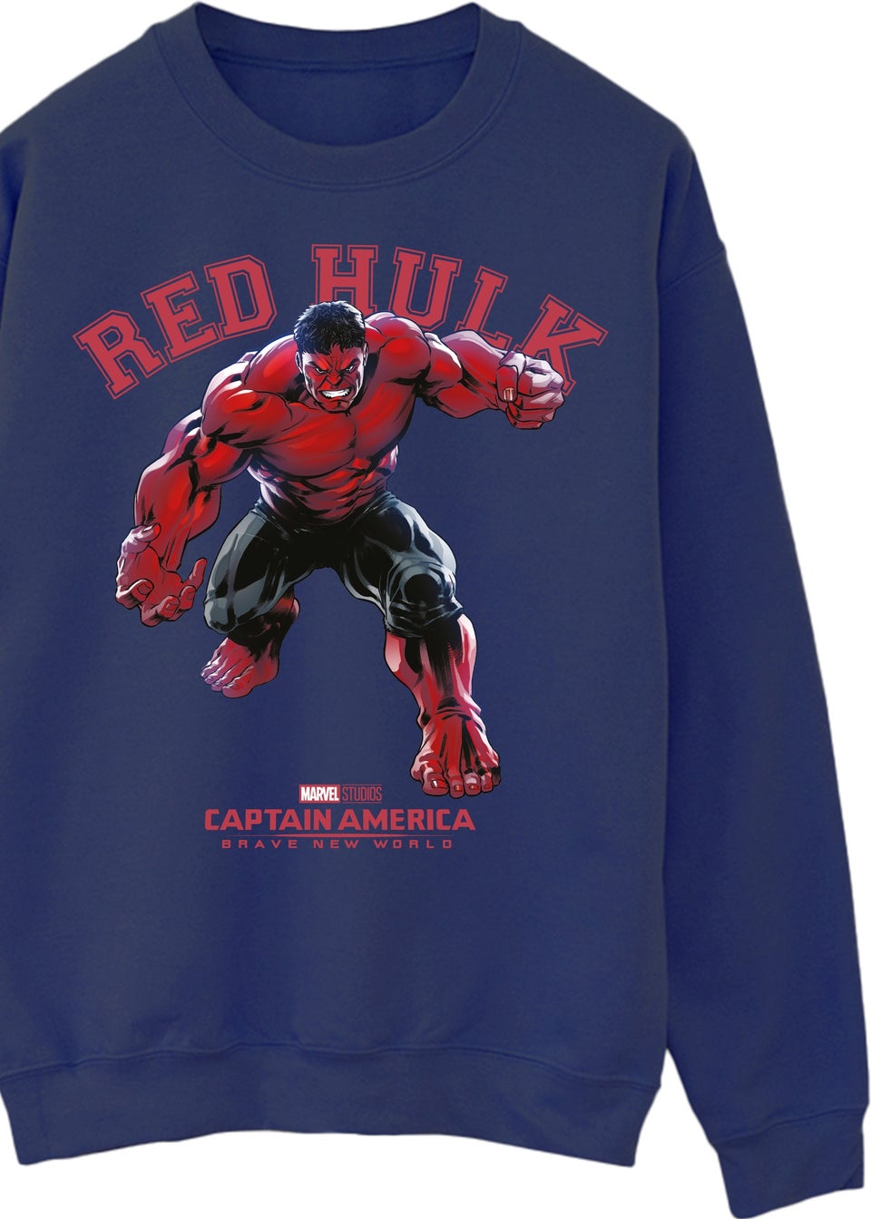 Marvel Captain America Brave New World Red Hulk Navy Sweatshirt