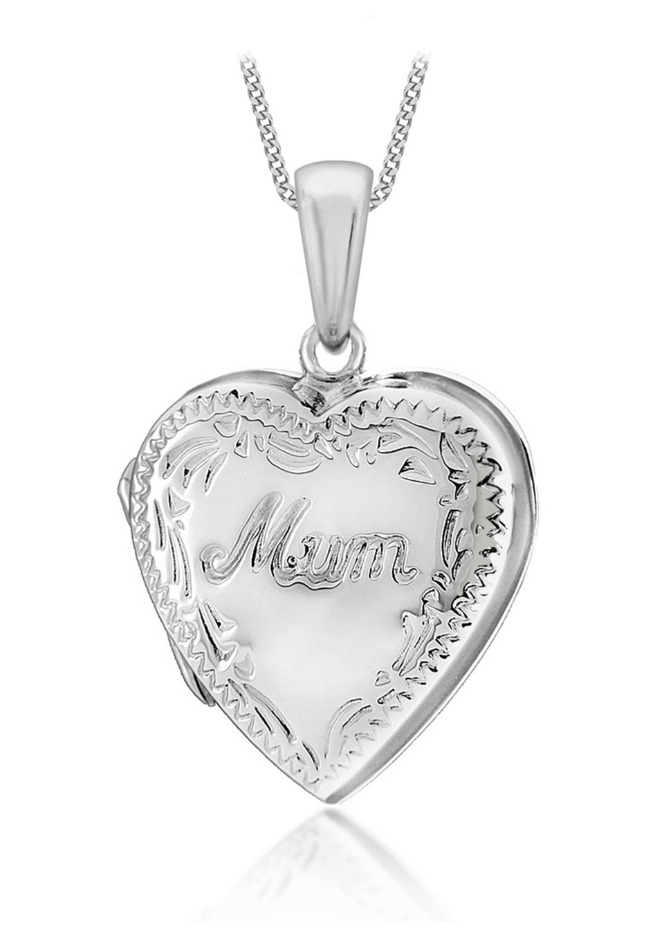 Golden Moments Sterling Silver 'Mum' Heart Locket