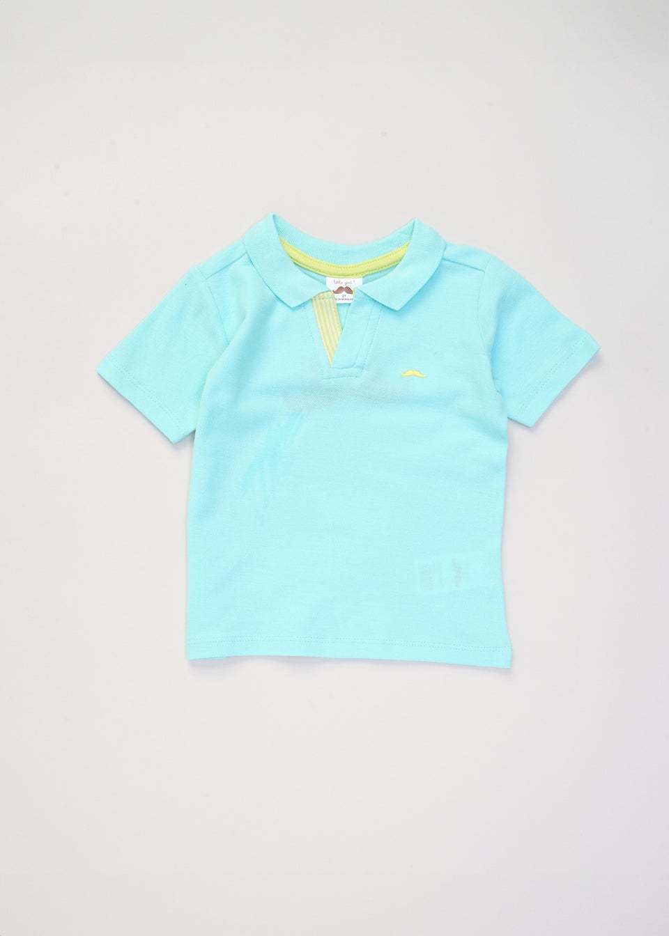 Little Gent Turquoise Polo Shirt & Belted Shorts Outfit Set (2-7 yrs)