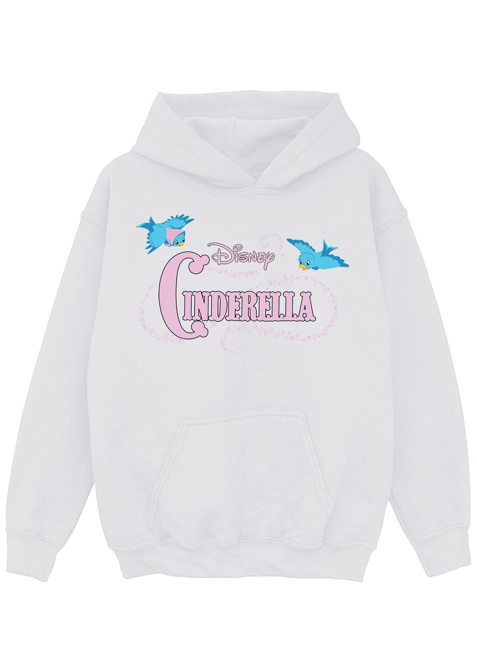 Disney Cinderella Birds Girls White Hoodie (3-13 Years)