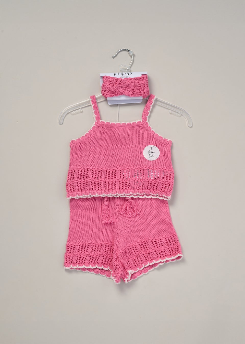 Miss Red True Knit Top Shorts & Headband Outfit Set (2-7 yrs)