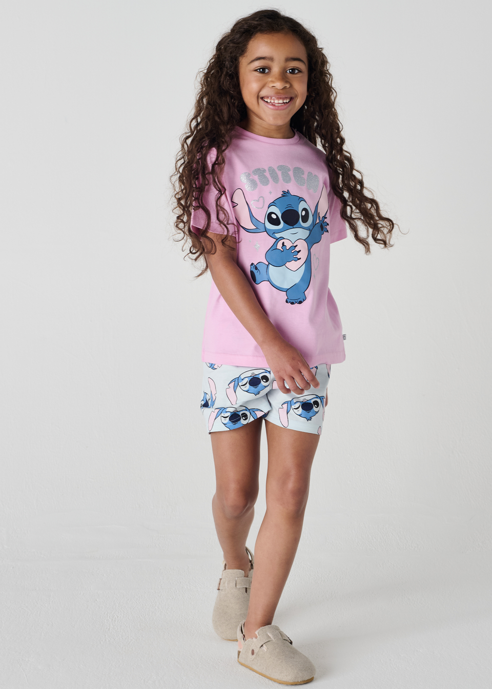 Disney Blue Stitch Short Pyjama Set (7-12 Years)