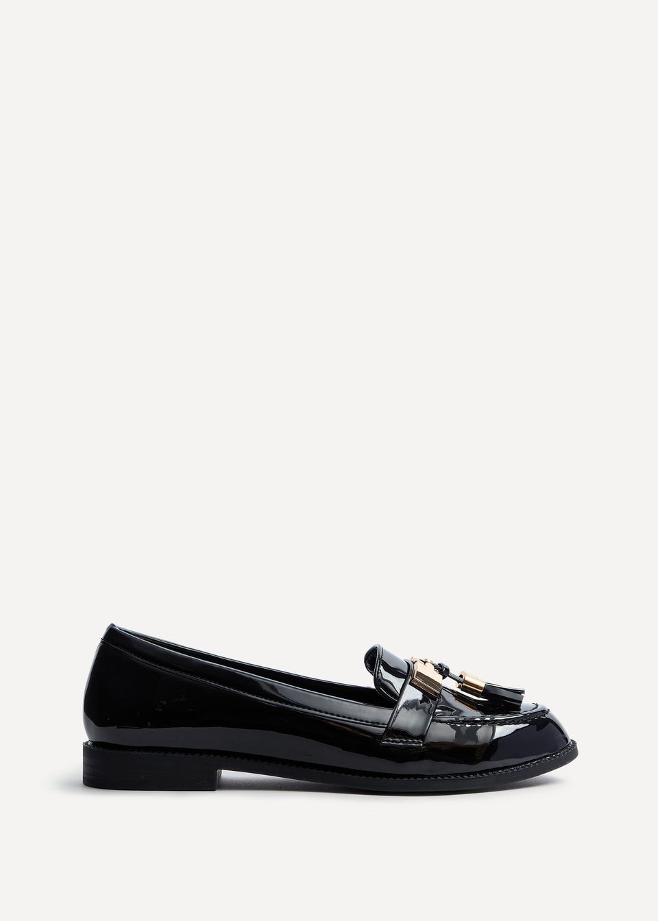 Linzi Tonia Black Patent Classic Loafer