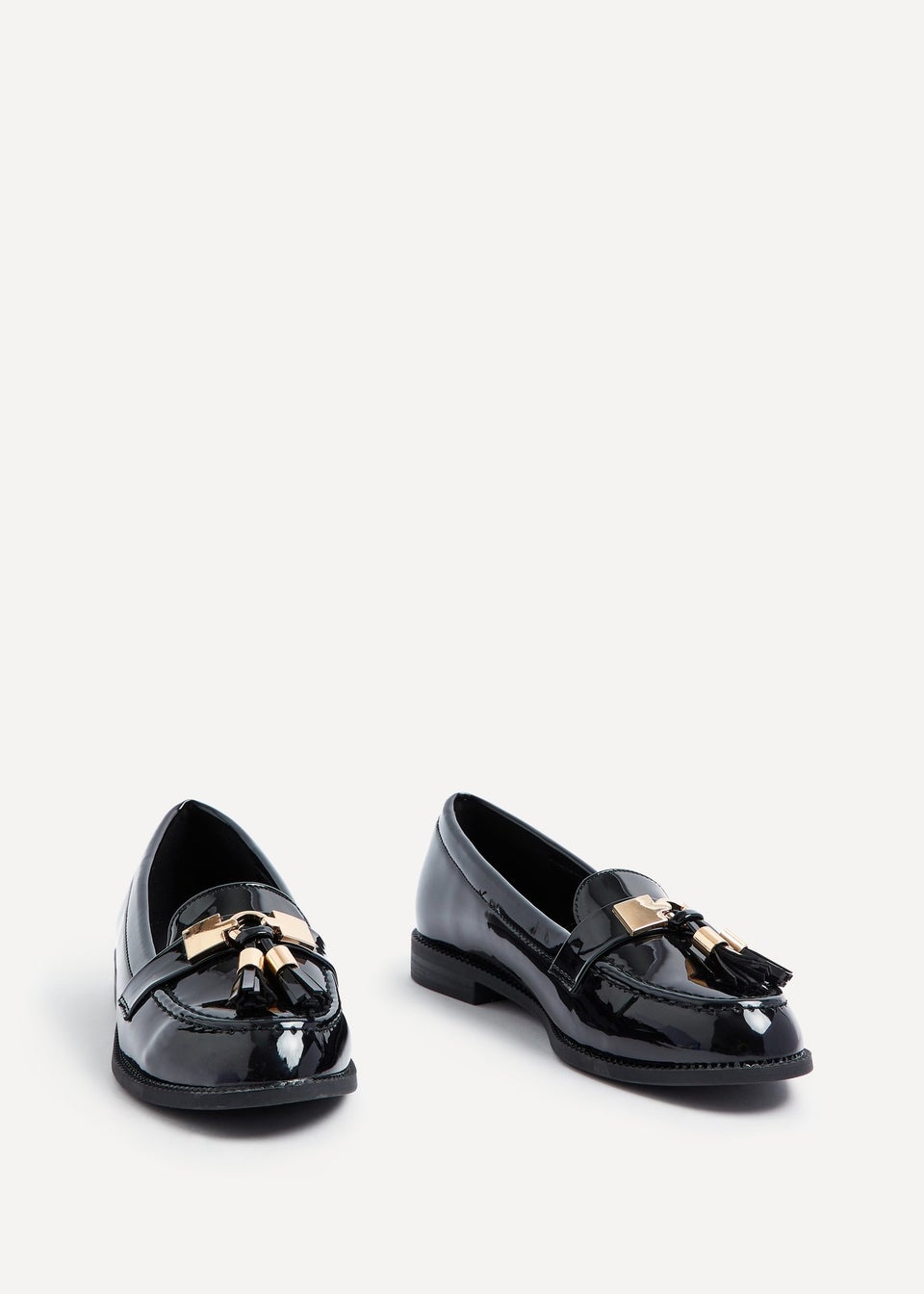 Linzi Tonia Black Patent Classic Loafer