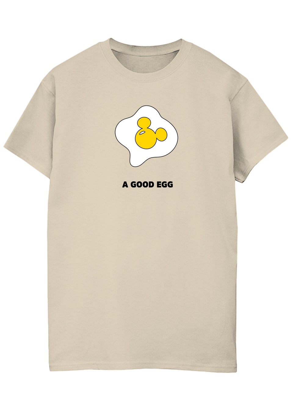 Disney Mickey Mouse Good Egg Sand Boyfriend Fit T-Shirt