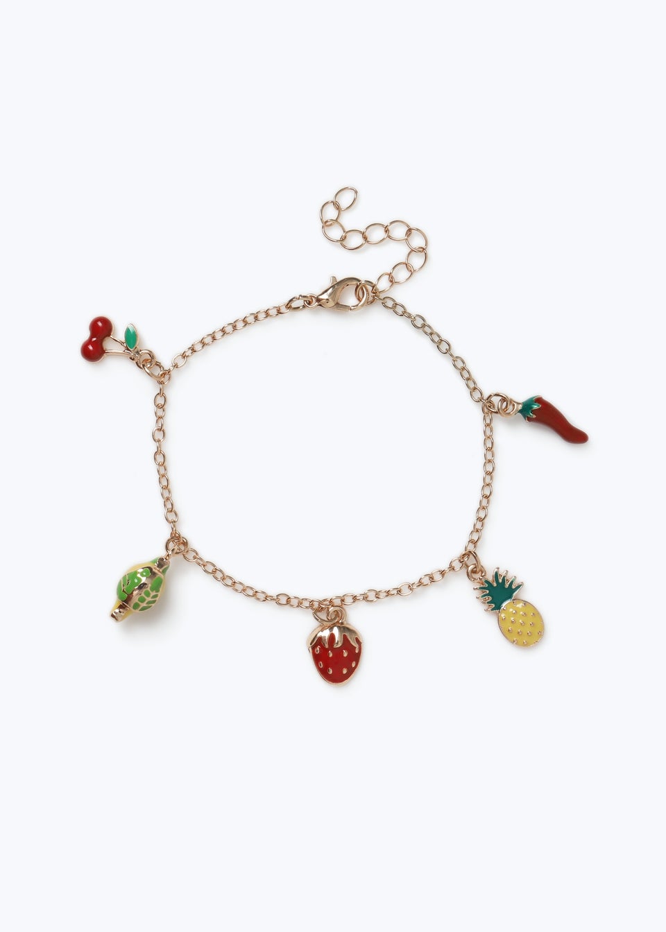 Muse Gold Fruit Charm Bracelet
